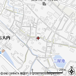 兵庫県加古川市野口町古大内551-2周辺の地図