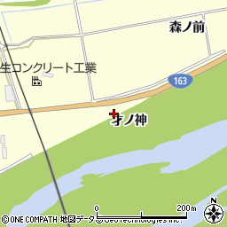 京都府木津川市山城町上狛（才ノ神）周辺の地図