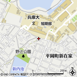 兵庫県加古川市平岡町新在家2098-2周辺の地図