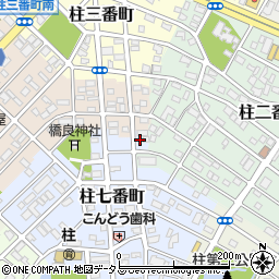 愛知県豊橋市柱七番町2周辺の地図