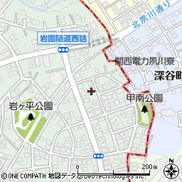 兵庫県芦屋市岩園町19-10周辺の地図