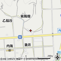 愛知県南知多町（知多郡）内海（中添）周辺の地図