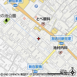 兵庫県加古川市平岡町新在家492-16周辺の地図