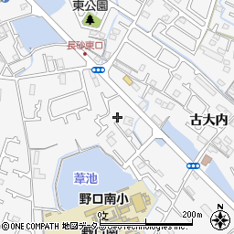 兵庫県加古川市野口町古大内293-4周辺の地図
