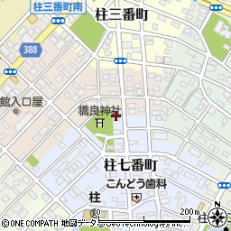 愛知県豊橋市柱七番町107周辺の地図