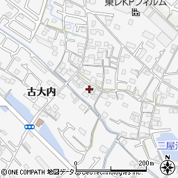 兵庫県加古川市野口町古大内576周辺の地図