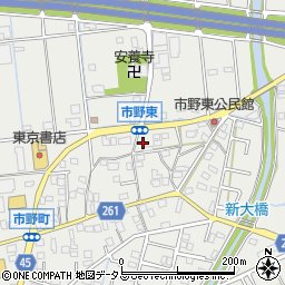静岡県浜松市中央区市野町1232周辺の地図