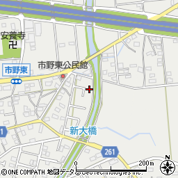 静岡県浜松市中央区市野町1288周辺の地図