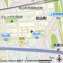 兵庫県西宮市松山町3周辺の地図