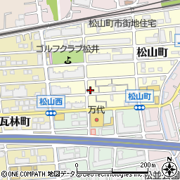 兵庫県西宮市松山町3-32周辺の地図