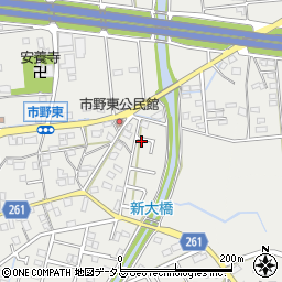 静岡県浜松市中央区市野町1290周辺の地図