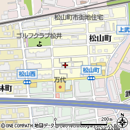 兵庫県西宮市松山町3-28周辺の地図