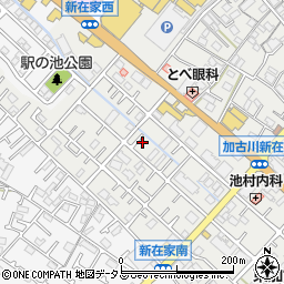 兵庫県加古川市平岡町新在家488-15周辺の地図