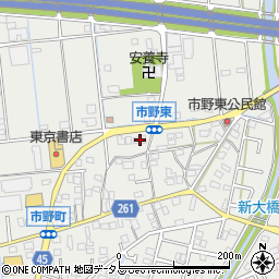 静岡県浜松市中央区市野町1723周辺の地図