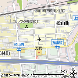 兵庫県西宮市松山町3-30周辺の地図