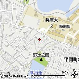 兵庫県加古川市平岡町新在家2110-1周辺の地図