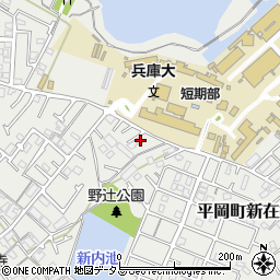 兵庫県加古川市平岡町新在家2107-10周辺の地図
