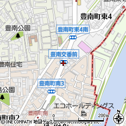 豊南交番前周辺の地図