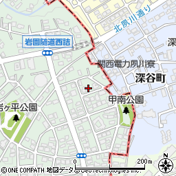 兵庫県芦屋市岩園町19-15周辺の地図