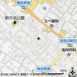 兵庫県加古川市平岡町新在家488-17周辺の地図