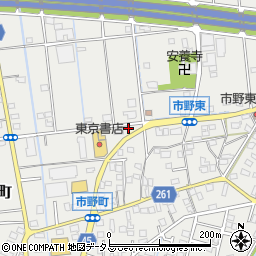 静岡県浜松市中央区市野町1690周辺の地図