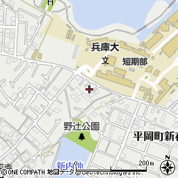 兵庫県加古川市平岡町新在家2107-4周辺の地図