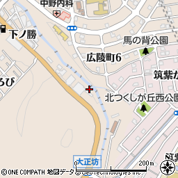 兵庫県神戸市北区山田町下谷上上の勝周辺の地図