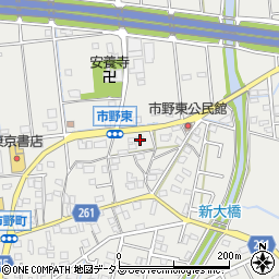 静岡県浜松市中央区市野町1246周辺の地図