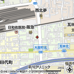 洋麺屋五右衛門西宮店周辺の地図