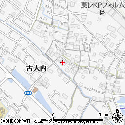 兵庫県加古川市野口町古大内581周辺の地図