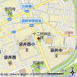 川井中東公会堂周辺の地図