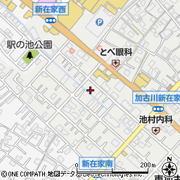 兵庫県加古川市平岡町新在家495周辺の地図