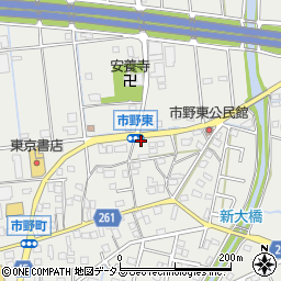 静岡県浜松市中央区市野町1231周辺の地図