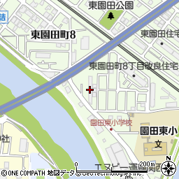 エスト東園田周辺の地図