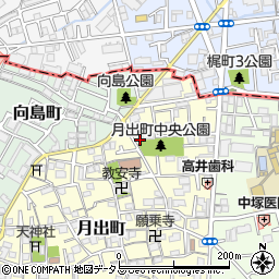 大阪府門真市月出町10-5周辺の地図