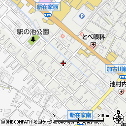 兵庫県加古川市平岡町新在家672-1周辺の地図