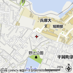 兵庫県加古川市平岡町新在家2108周辺の地図