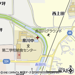 京都府木津川市加茂町里赤田周辺の地図