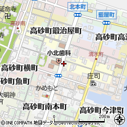 兵庫県高砂市高砂町北本町周辺の地図