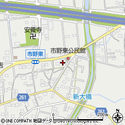 静岡県浜松市中央区市野町1253周辺の地図