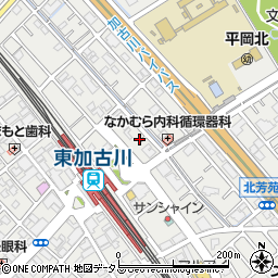 兵庫県加古川市平岡町新在家1357-4周辺の地図