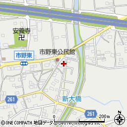 静岡県浜松市中央区市野町1283周辺の地図