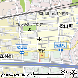 兵庫県西宮市松山町3-4周辺の地図