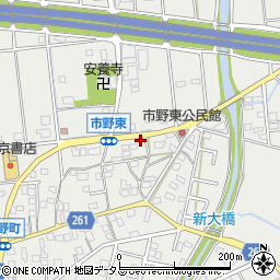 静岡県浜松市中央区市野町1229周辺の地図