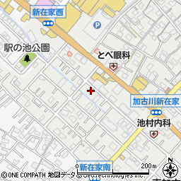 兵庫県加古川市平岡町新在家495-1周辺の地図
