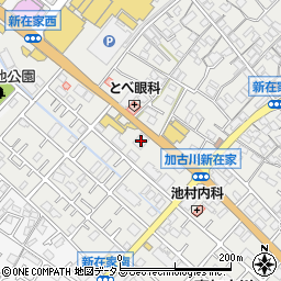 兵庫県加古川市平岡町新在家500-1周辺の地図