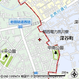 兵庫県芦屋市岩園町19-12周辺の地図