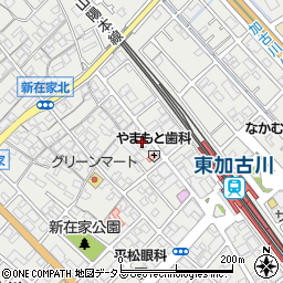 兵庫県加古川市平岡町新在家3丁目285周辺の地図