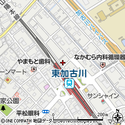 兵庫県加古川市平岡町新在家1128-14周辺の地図