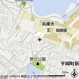 兵庫県加古川市平岡町新在家2108-20周辺の地図
